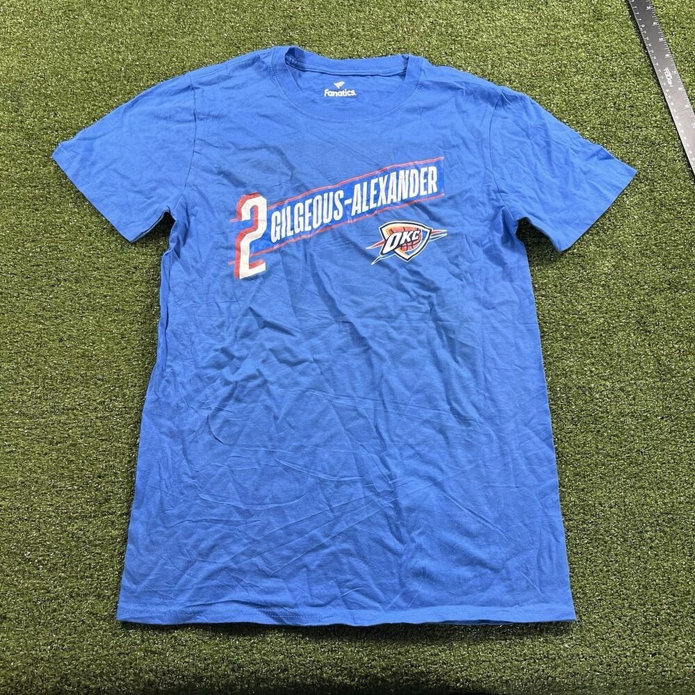 Fanatics Oklahoma City Thunder NBA Size S Short Sleeve Athletic Shirt NWOT